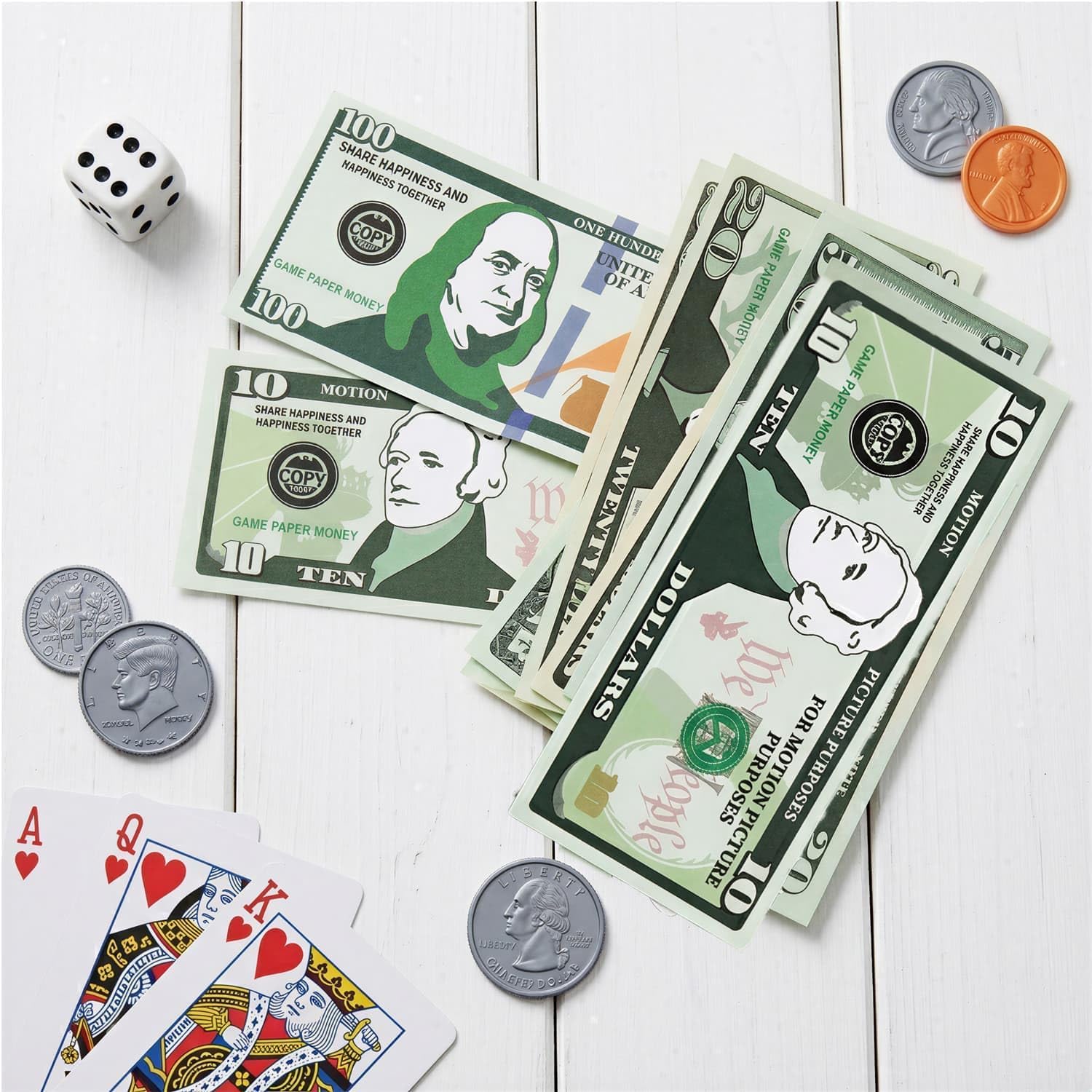 600 Pcs Fake Money for Kids - Realistic Play Money Bills & Plastic Coins - Math Manipulatives & Classroom Currency Set for Grocery Store, Bank, & Board Games - Educational Counting Toy, Ages 3+