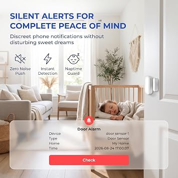 ホームセキュリティシステム、モーション検知器、ドアアラームセンサー、ヴィラ、リモート、AlexaとGoogle対応、ワイヤレスアラームシステム、4G SMS/Tuyaアプリインスタントアラート月額料金なしD-1点セット