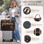 RAINSMORE Sac de vêtement pour les femmes de voyage sac de costume pour suspension & Robe Pliable Garment Duffle avec Poches & Sangle compatible avec le port