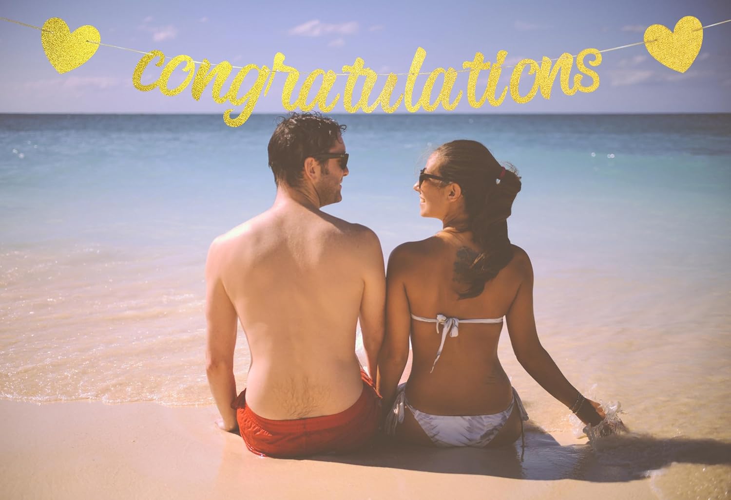 TUIC Gold Glitter Congratulations Graduation Banner - Perfect for College Graduation Party Decorati - Image 8