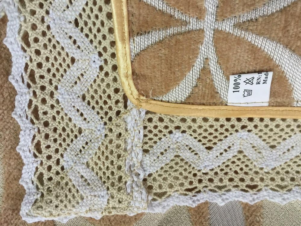 OctoRose ® Chenille Lace Sectional Sofa Throw Covers Furniture Protector Sold by Piece Rather Than Set (Gold, 35x82)