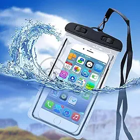 Kit 3 Capas à Prova D'água para Celular Universal até 6.5 Polegadas - Proteção Completa para Viagens e Atividades ao Ar Livre (Preto, Branco e Amarelo)