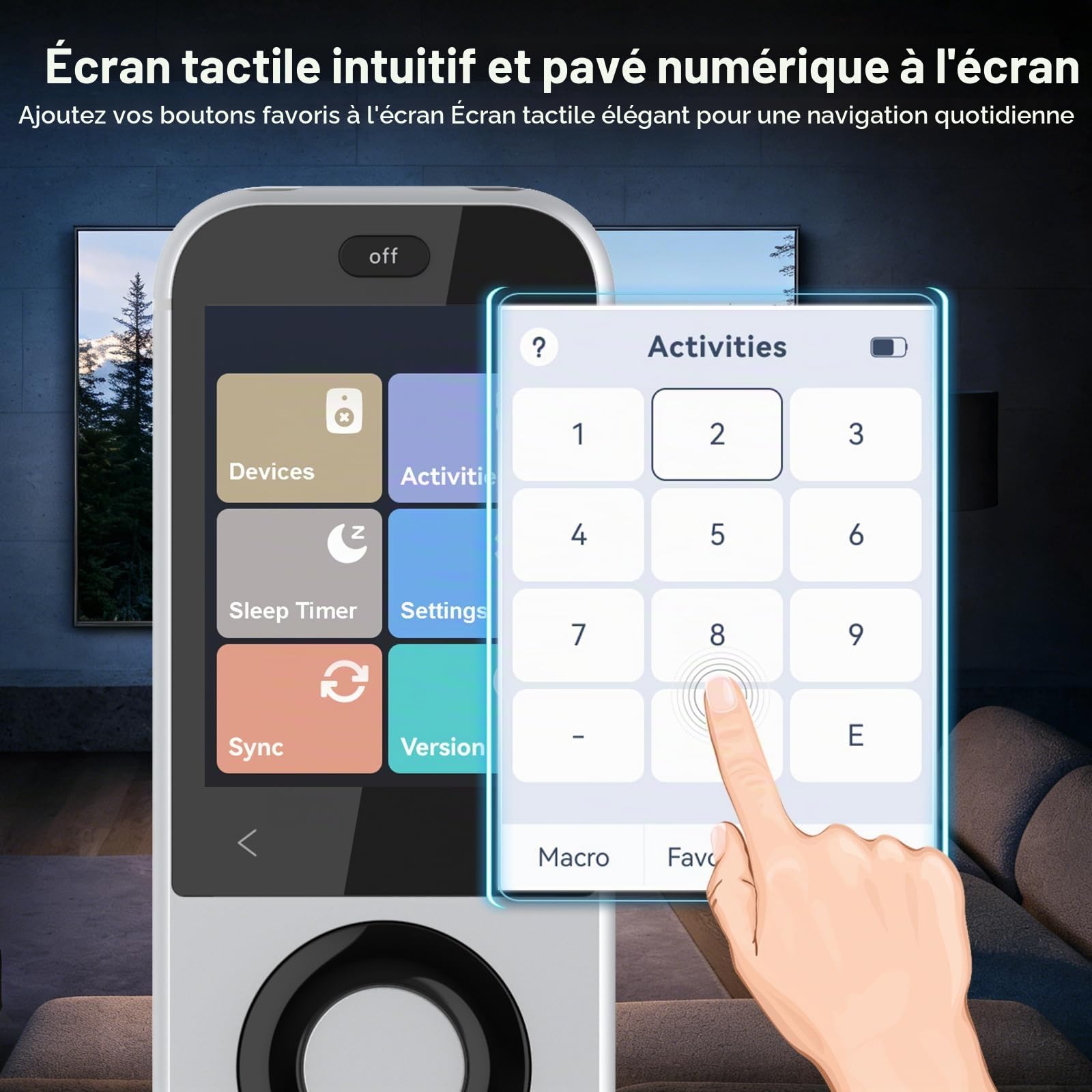 SofaBaton X2 Télécommande universelle avec écran tactile, hub puissant, activités personnalisables à un bouton et application personnalisée - Compatible avec Alexa, Google Assistant et Home Assistant