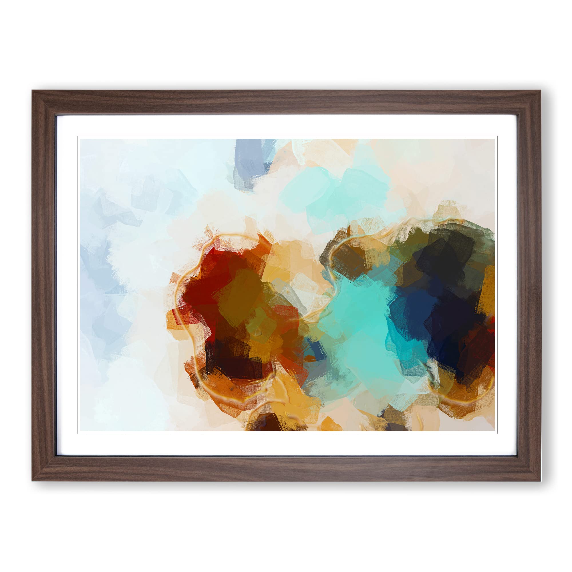 There You Are In Abstract Modern Art Framed Wall Art Print, Ready to Hang Picture for Living Room Bedroom Home Office Décor