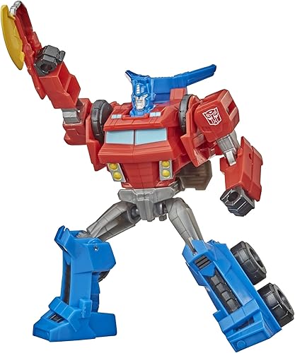 Transformers Bumblebee Cyberverse Adventures Warrior Class Optimus Prime figura de acción, movimiento de ataque repetible, a partir de 6 años, 5.4