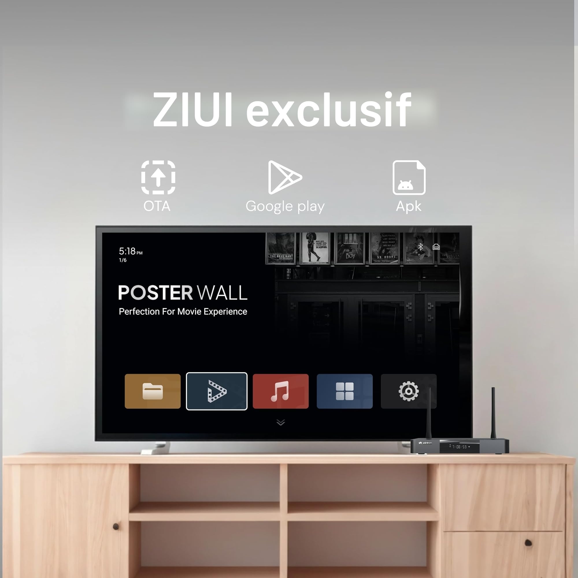 zidoo Z9X 8K - 8K HDR Lecteur multimédia, système d'exploitation Android 11, processeur Amlogic S928X-K 6G + 64G, Moteur vidéo VPU et Moteur d'image VS10, Blu-Ray 4K Ultra HD, BDMV/ISO, pour Lecture