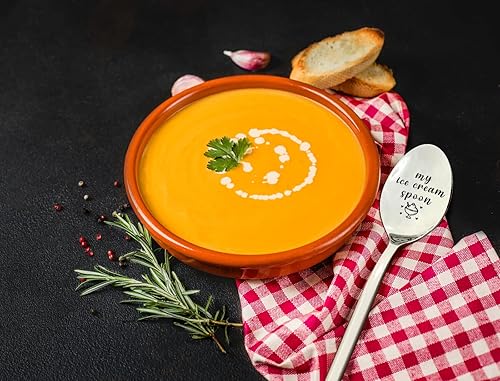 Miniatura 2 de HSSPIRITZ My Ice Cream Spoon - Cuchara de acero inoxidable grabada, la mejor cuchara de helado para amigos, mujeres, hombres, niños, cumpleaños, San