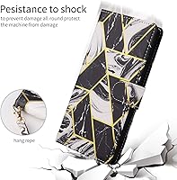 Vista 7 de Asuwish Funda compatible con Samsung Galaxy A32 5G de 6.5 pulgadas, protector de pantalla de vidrio templado, tarjetero con función atril para Negro