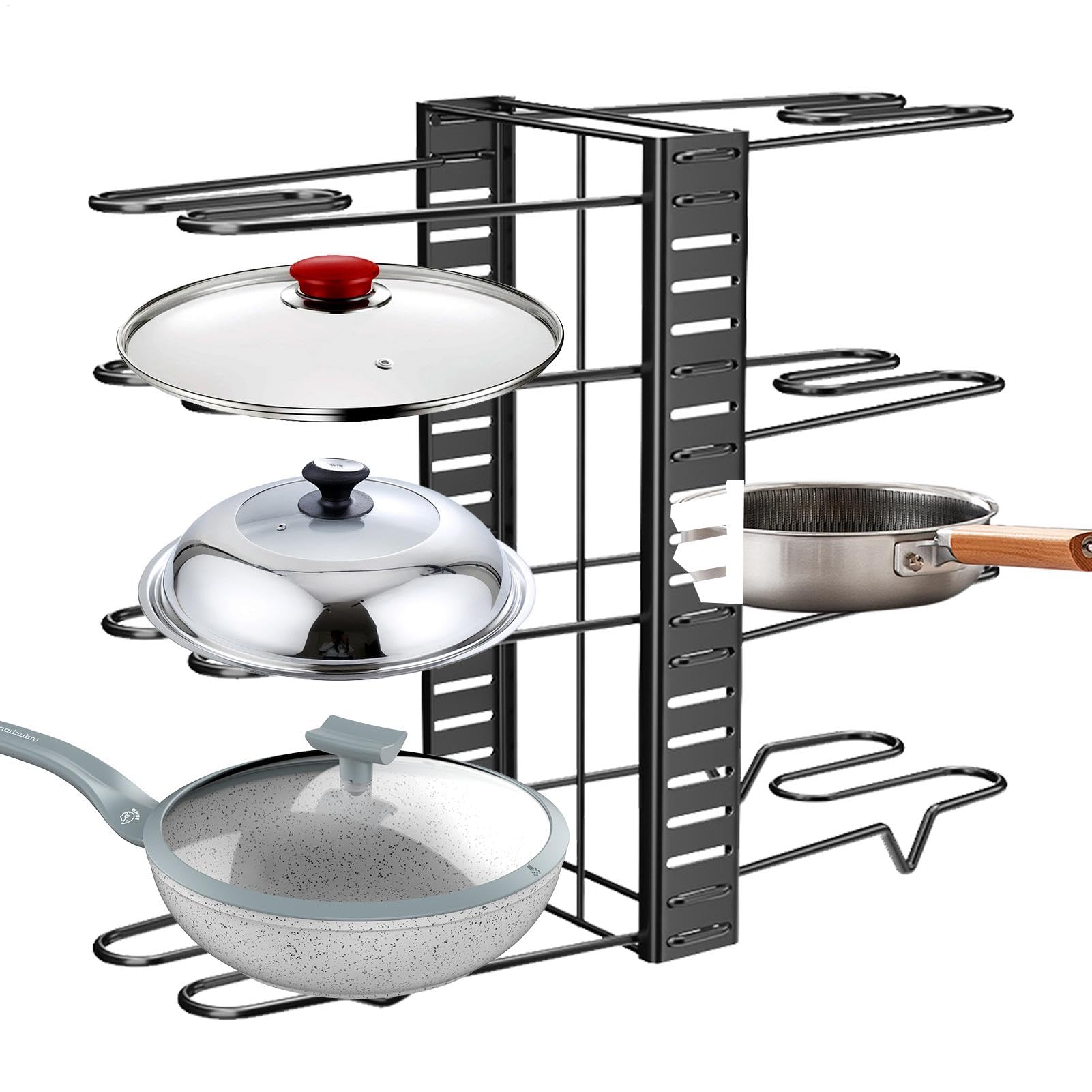 Organiseur de casseroles et poêles sous le placard, support de casseroles