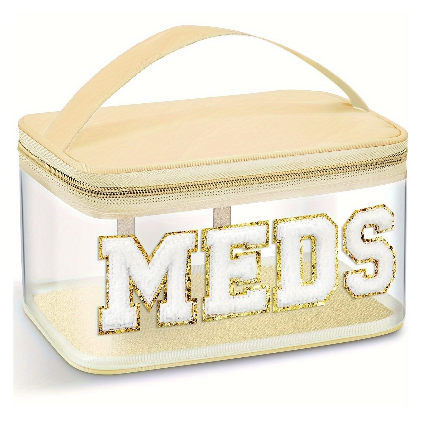 Trousse de Maquillage, Articles de Toilette, Rangement de Voyage, Format Voyage, étui cosmétique Portable avec Fermeture éclair, Transparente et étanche, pour Femmes.