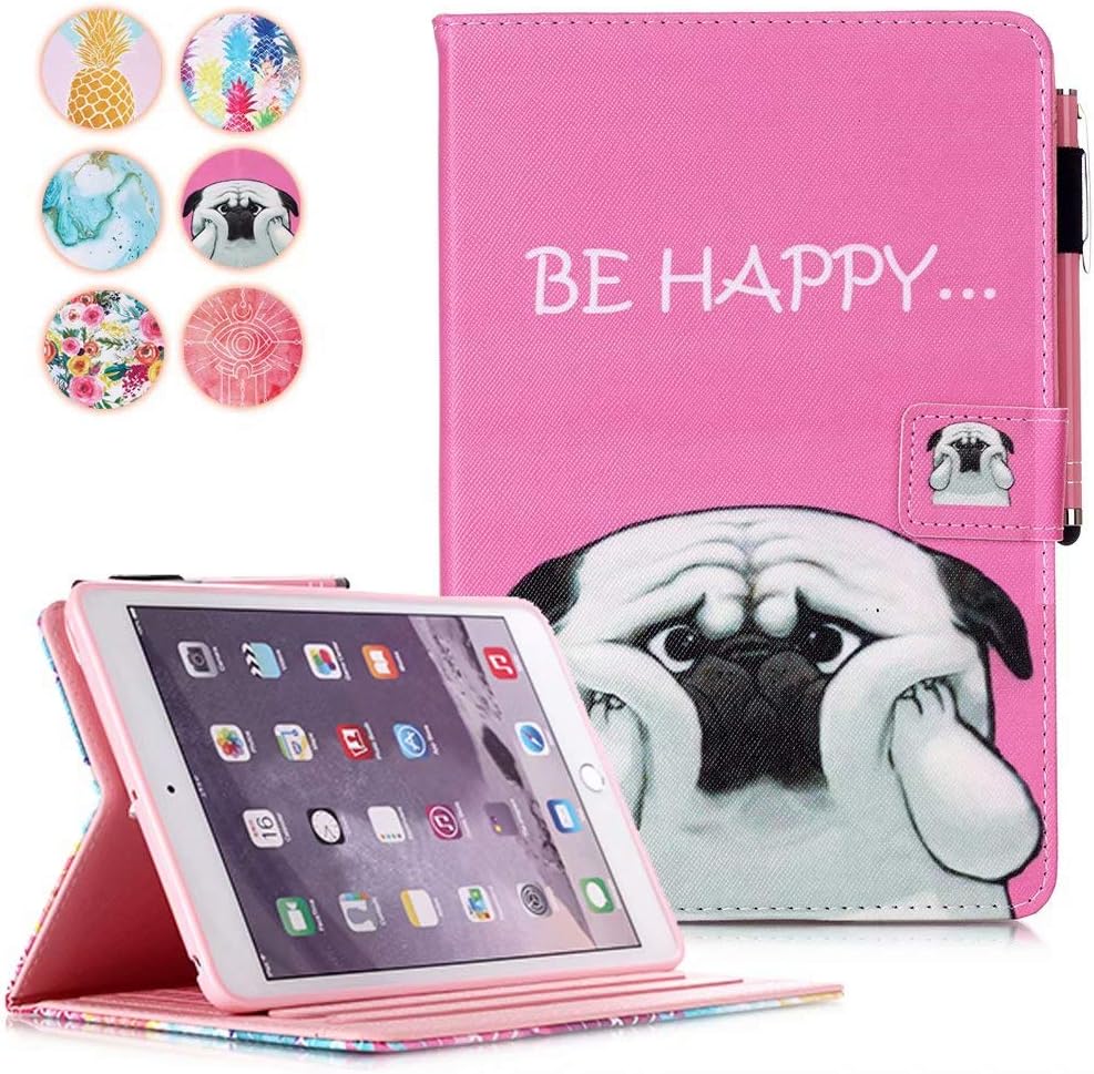 MOKASESmart Sleep Wake Case for iPad 9th/8th/7th Generation 10.2 inch (2021/2020/2019), Protective Cover With Stand, Cute Dog Design