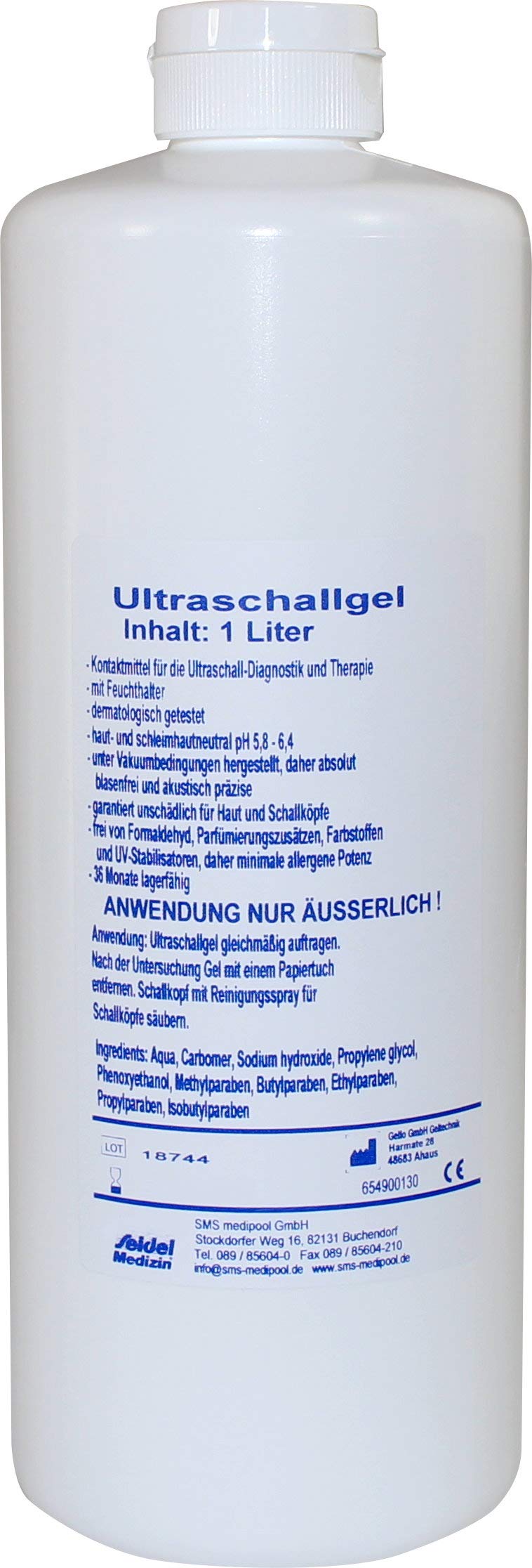 1000 ml Kontaktgel Gleitgel Leitgel Ultraschallgel Gel Kontakt