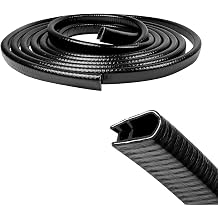 13Ft(4M) Door Edge Guard, Weather Proofing U-Shaped Auto Door Seal Protector, Anti-Collision Rubber Doors Edge Molding Protection for Most Vehicles, Car Accessories