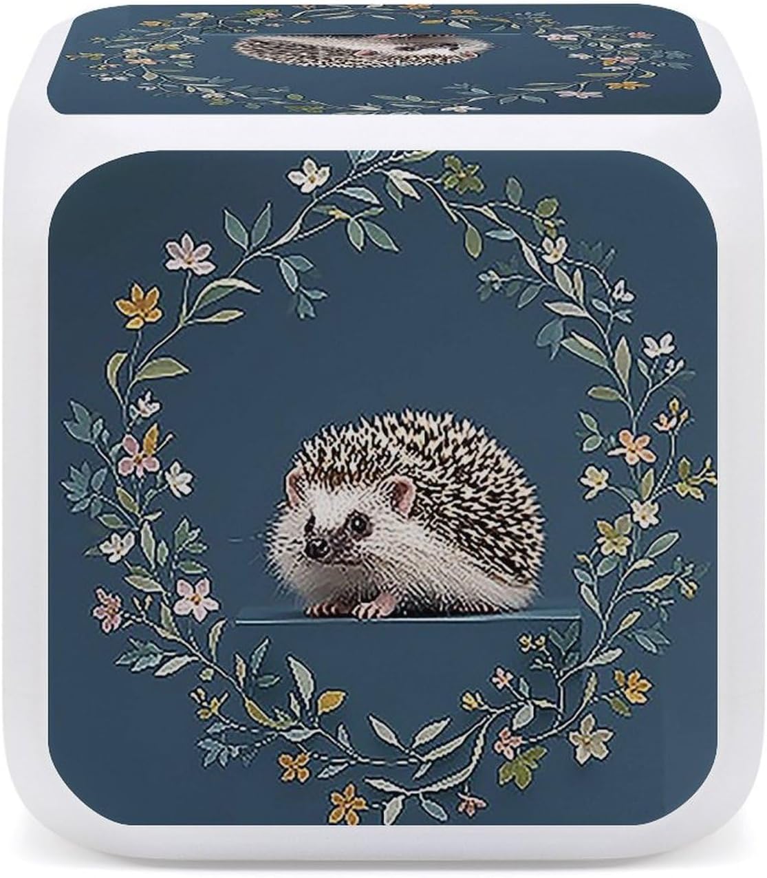 7-Color Changing Alarm Clock with Cute Little Hedgehog Design, Multifunctional LED Digital Clock with Temperature Display Smart Digital Alarm for Home & Office Decor image 5