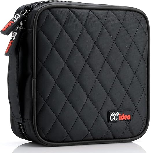 CCidea 40 Capacity CD/DVD Case Holder Portable Wallet Disc Storage Binder for Car, Home,Travel Carrying Organizer (Black) Specials