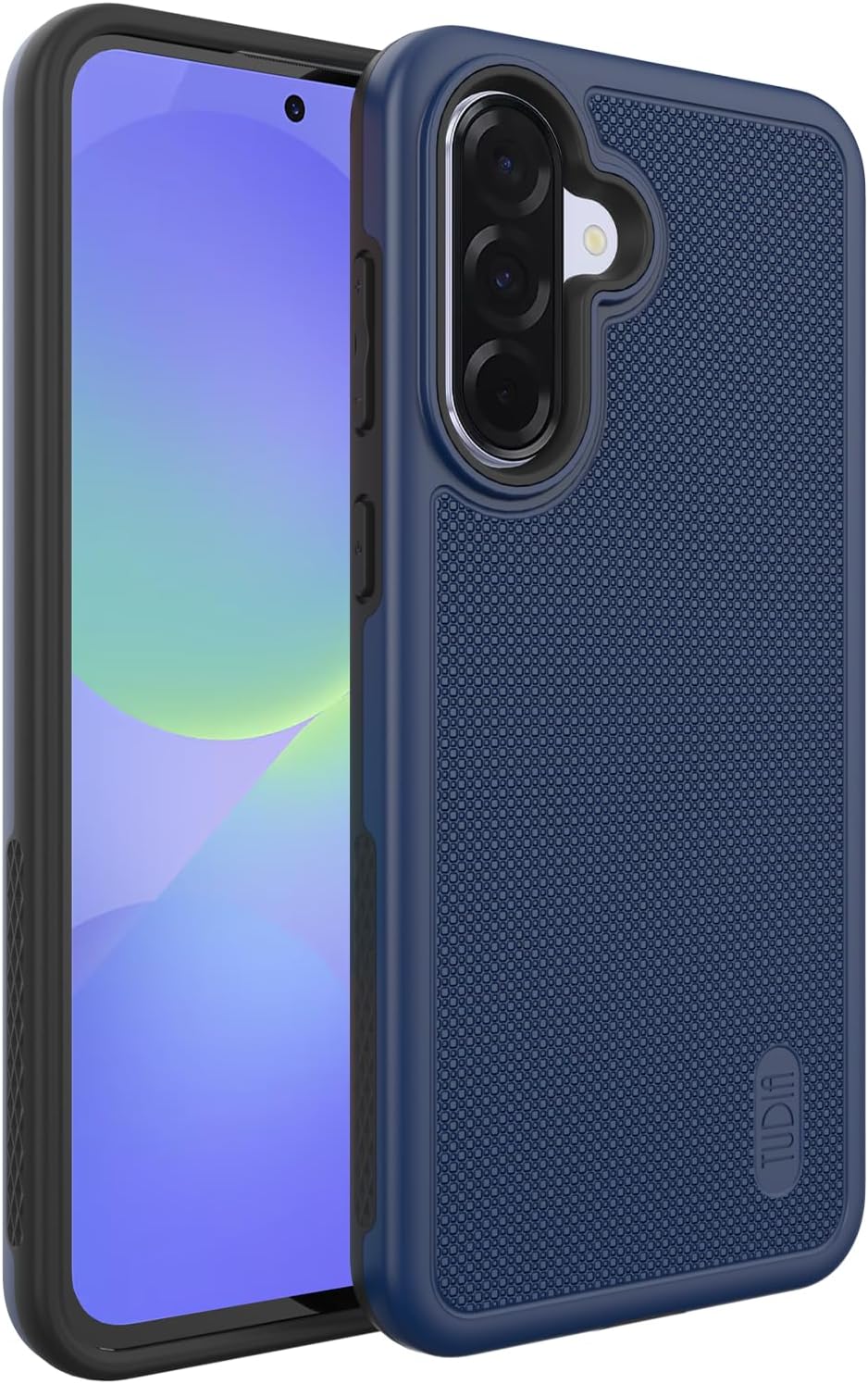 TUDIA DualShield Grip compatibile con Cover Xiaomi 13, [MergeGrip] Doppio Strato Antiurto Sottile Grado Militare Antiscivolo Resistente Rigida Custodia Protettiva - Blu Indaco