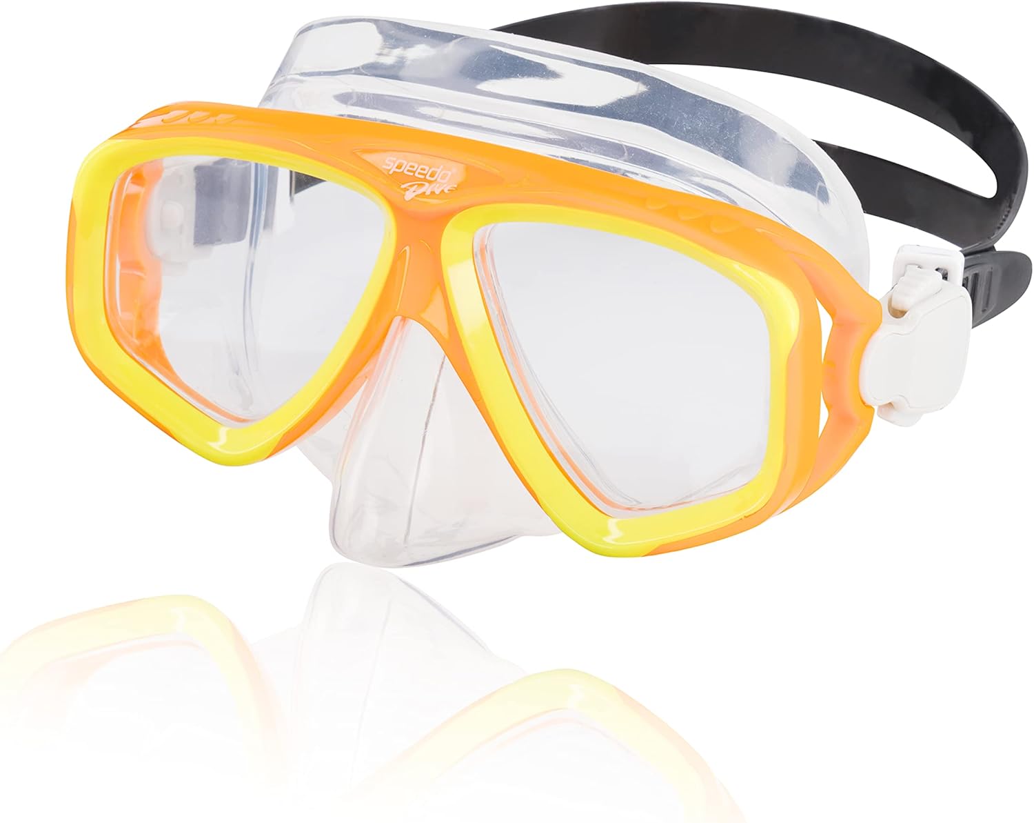 Speedo Unisex-Adult Swim Snorkel Dive Mask Anti-Fog with Nose Cover Adventure Series
