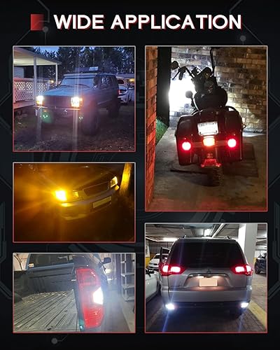 Miniatura 7 de JEFLYM BAY15D 7528 2357 2057 Bombillas LED de repuesto para DC 12 voltios luz trasera de freno de remolque de coche, luz de circulación diurna (DRL)