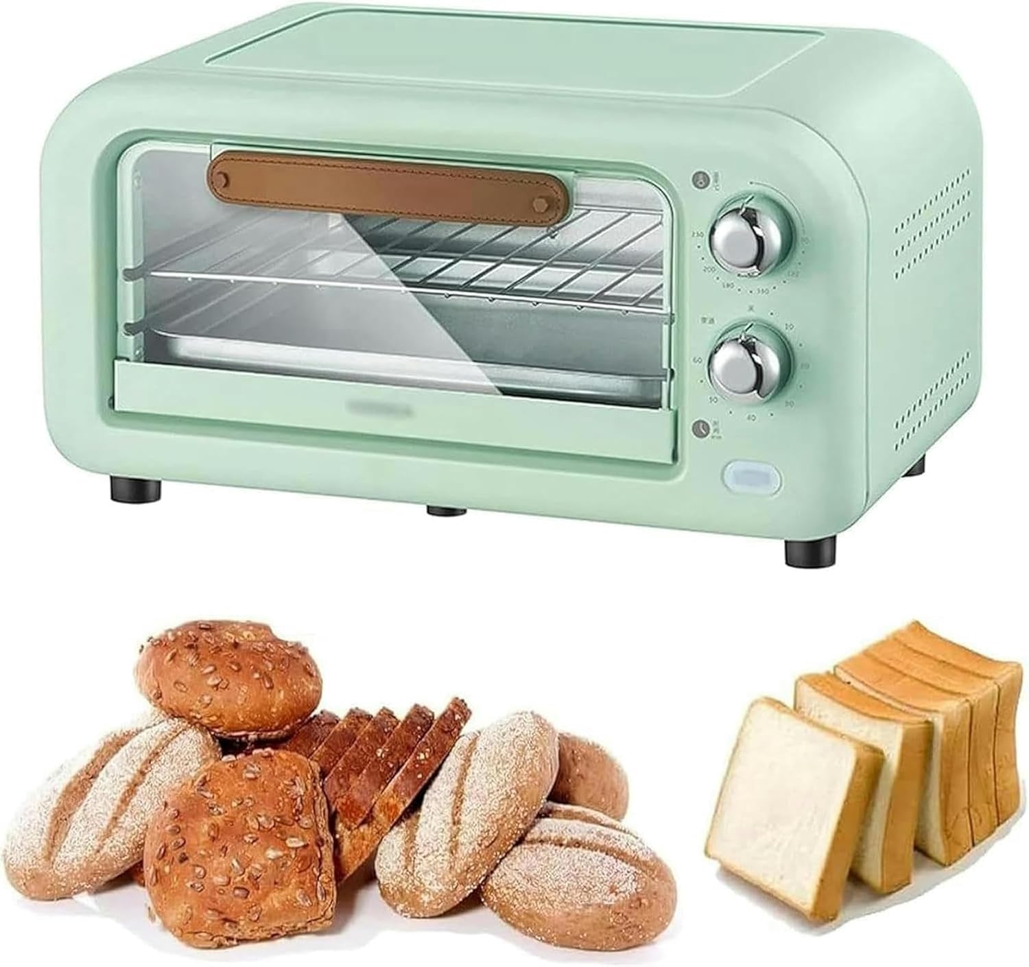 12L Dining Countertop Convection Oven, 90-230 ℃ Adjustable Temperature Toaster Oven, 60 Minute Timer, Suitable For 800W Family Restaurants, Default/1
