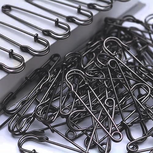 Miniatura 7 de 15 pasadores de seguridad grandes, pasadores de seguridad de acero resistente de 4 pulgadas para ropa, ideales para cuero, lona y lana, punta