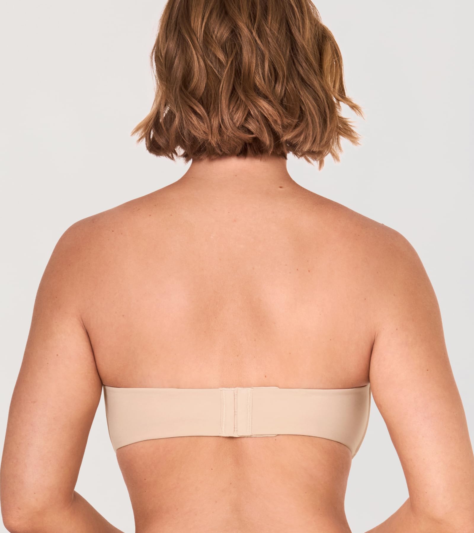 DELIMIRA Soutien Gorge sans Bretelles Grande Taille Invisible avec Armature Bandeau Minimiseur sans Rembourrage