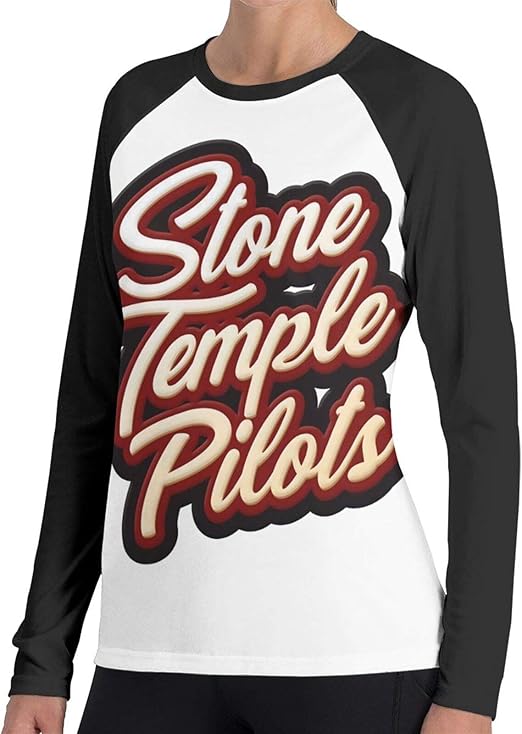 Stone Temple Pilots Ladies Casual Round Neck LongSleeved Cotton Long