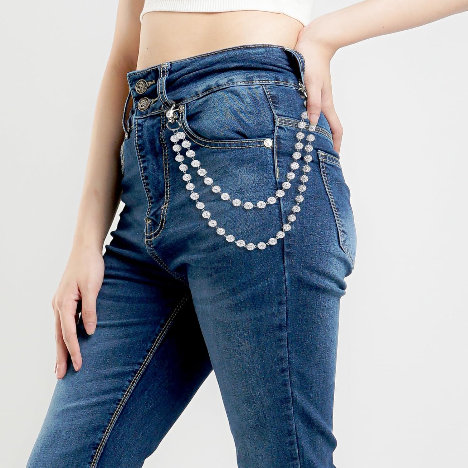 SHENLIU Wallet Chains Ceramic Bead Waist Chain Bohemian Pants Chains for Men Women, Clothing Bag Accessories - Image 5