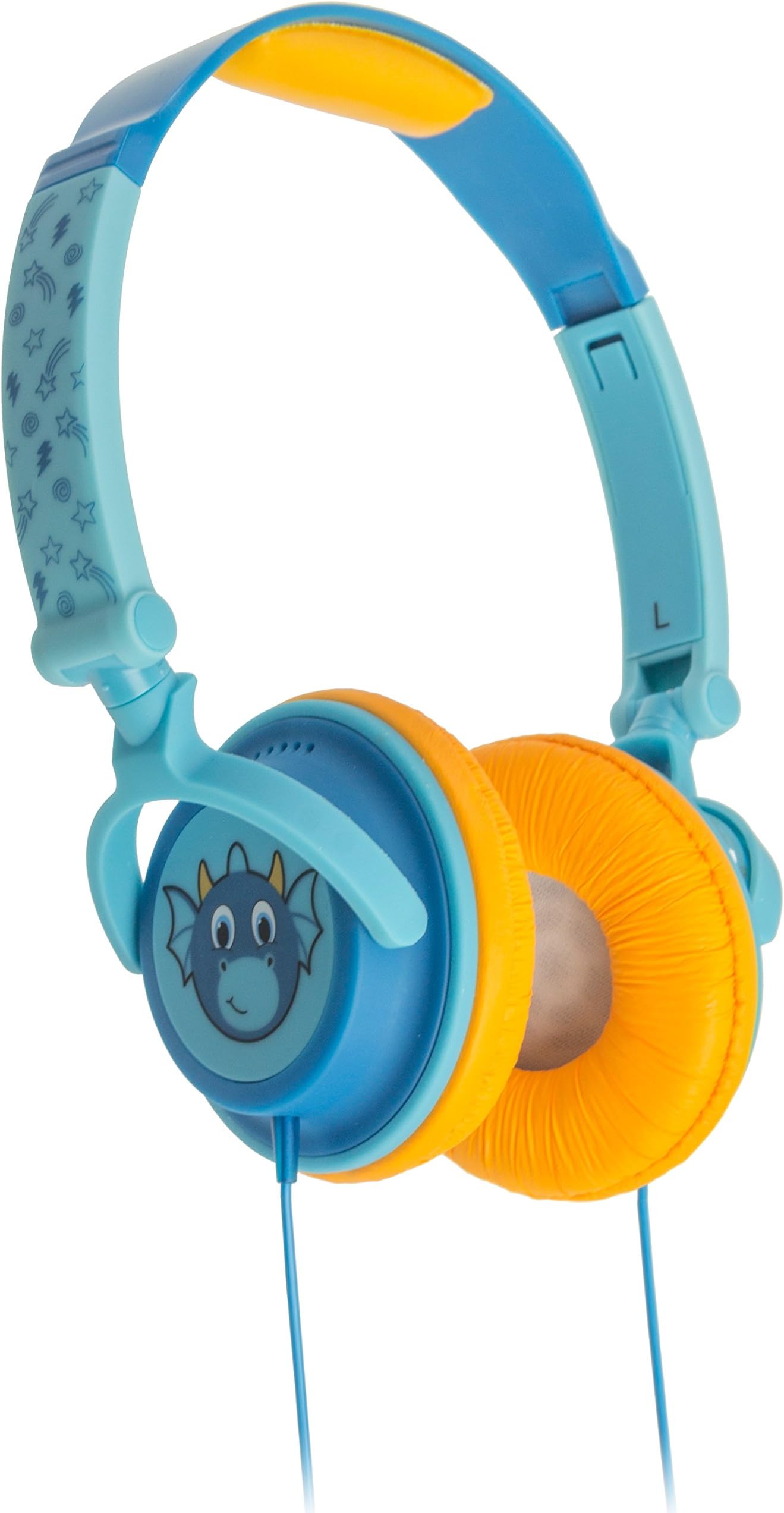 My Doodles Cancer Research UK Childrens Character Fun Novelty 85 dB Sound Limiting Headphones - Dragon