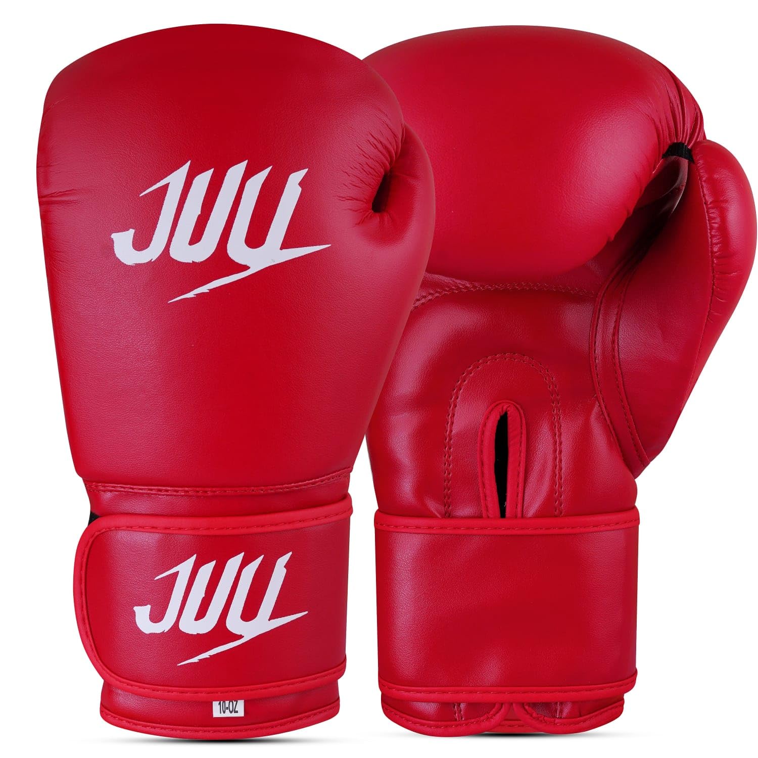 Juu Boxing Gloves for Men & Women Professional MMA Sparring Kickboxing Punch Bag Training Muay Thai Fighting (Red, 10 OZ)