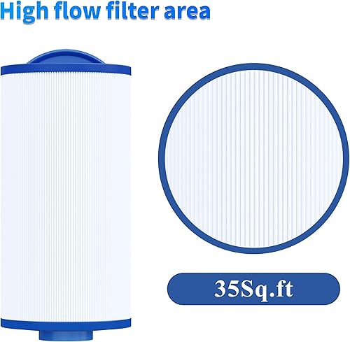 Miniatura 5 de Cryspool 04060 Filtro de spa compatible con PMA-R3268548 con mango cerrado, 4CH-935, PWW35L, FC-0170, X268554, X268535, 817-4035, cartucho de filtro