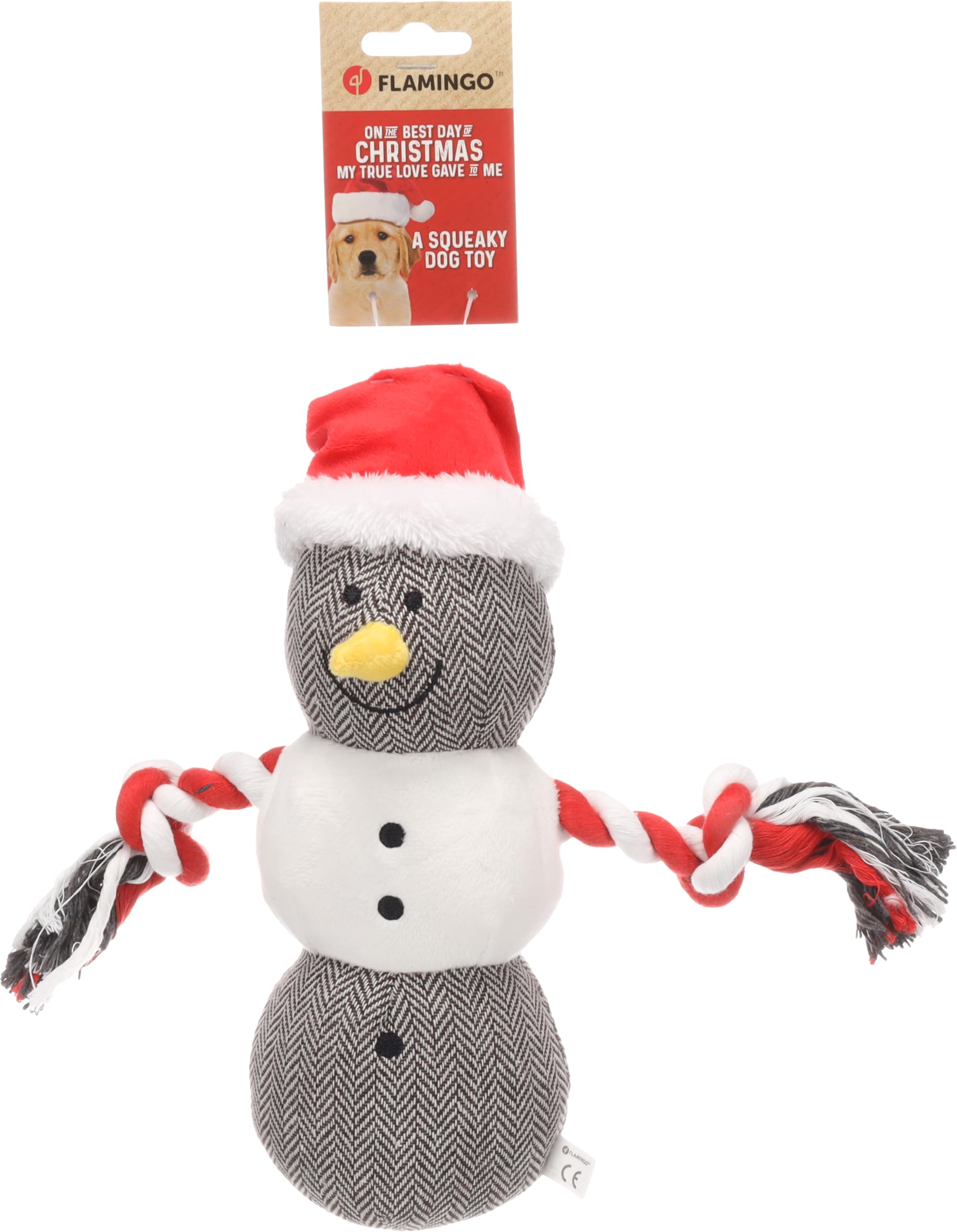 Flamingo CHRISTMAS TOY ANNALISE SNOWMAN BROWN 28x10,5x27CM