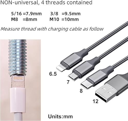 Vista 30 de Reemplazo de patas de cama de metal de 7 pulgadas para marco de base de cama eléctrico ajustable, patas de cama atornilladas