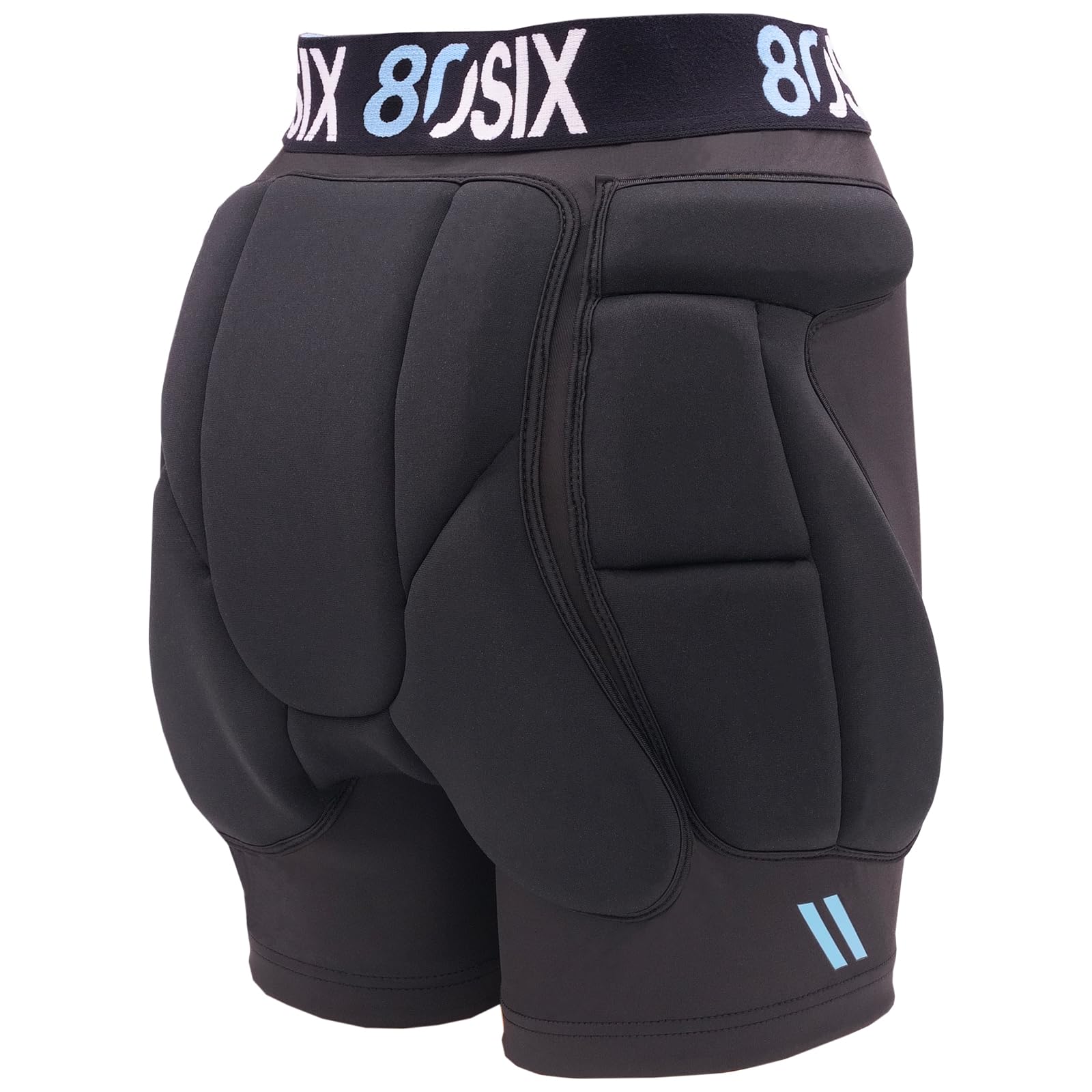 80SIX Gepolsterte Schutz-Shorts – 3D Eva Hüft-, Oberschenkel-, Steißbeinschutz – Impact-Resistant Crash Pad Protektorenhose für Snowboarden, Skifahren, Unisex für Kinder, Jugendliche, Erwachsene