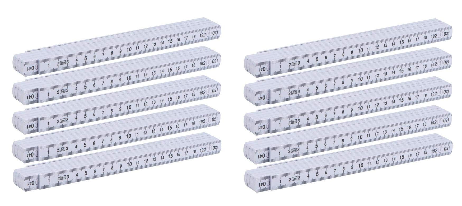 10 x metro pieghevole / scala a maglie / 2 m / in plastica
