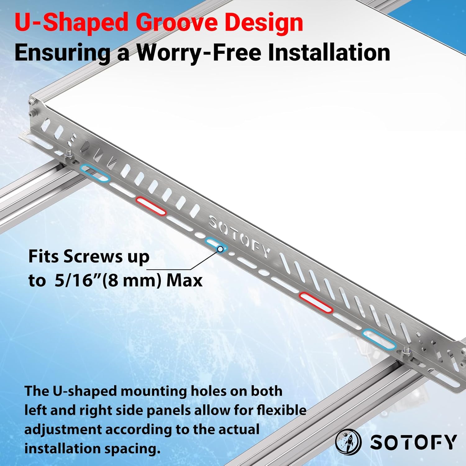 Starlink Gen 3 RV Mount Multiple Installation Options, Star Link Gen3 Roof Mount, Starlink Standard Mounting Kit with 360 Full Metal Protection for Car, Truck (Aluminum Profile Installation)