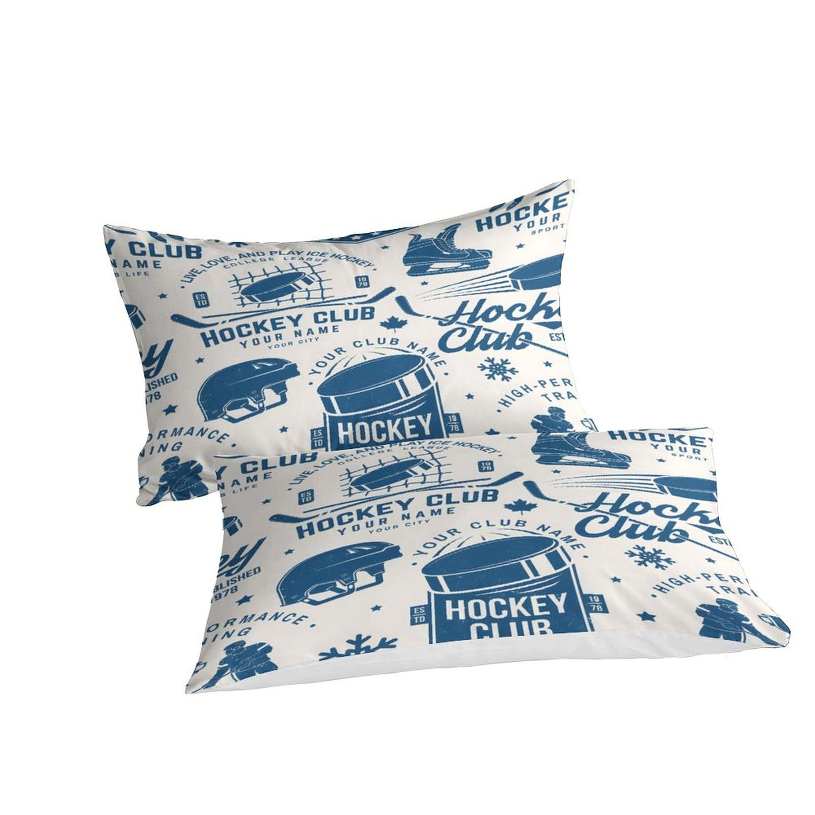 Parure de lit hockey sur glace housse de couette 3D Super Roi 260x220 cm