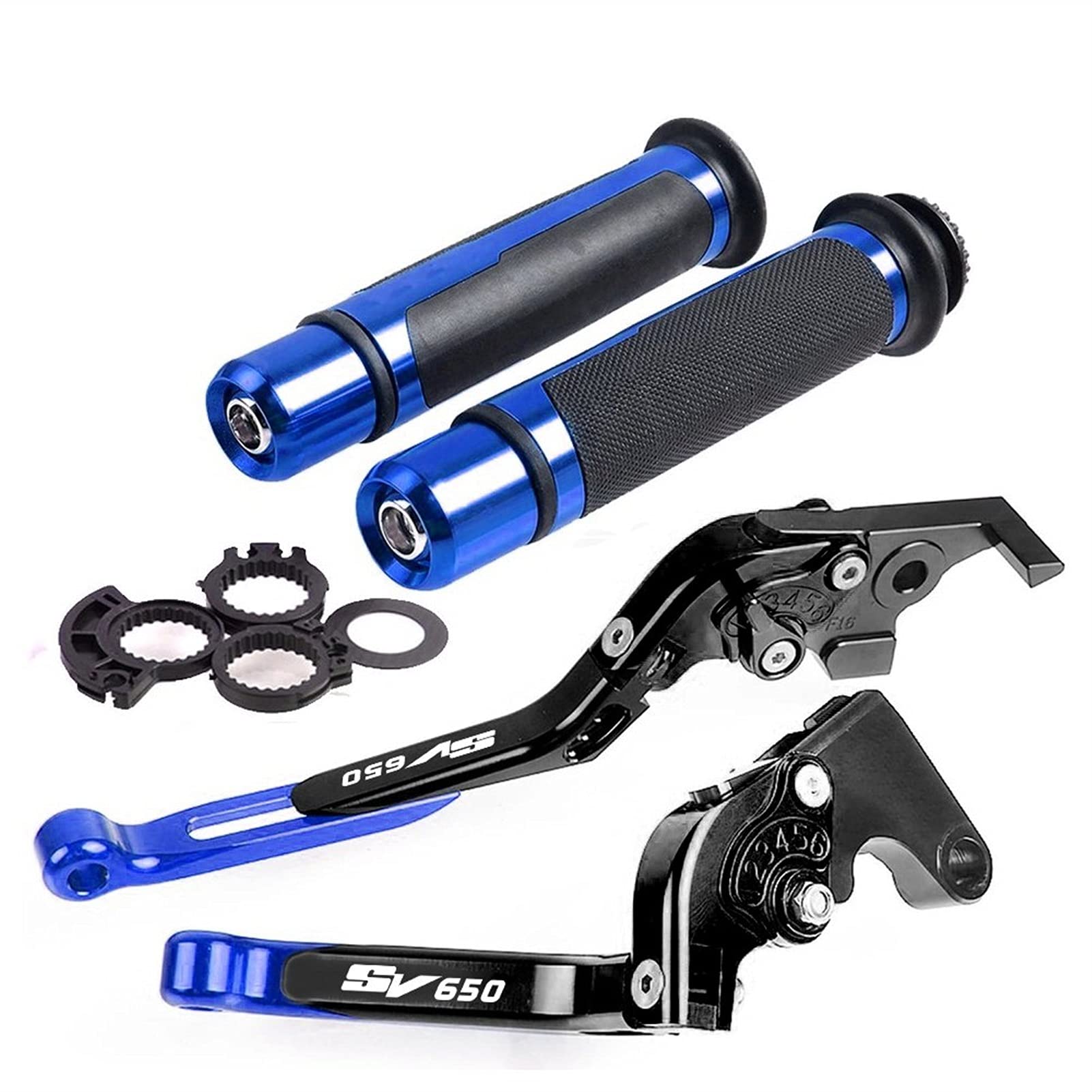 Leva Della Frizione Del Freno Moto Regolabile Pieghevole Freno Leve Frizione Manopole Manubrio Per SUZUKI SV650 S SV 650 1999-2012 2000 2011 (Colore : H)