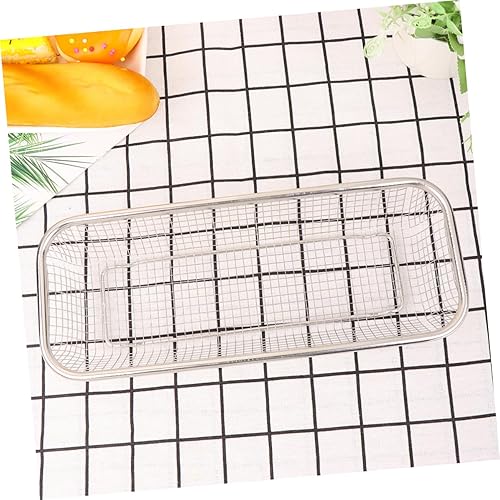 Miniatura 5 de 1 colador de malla de metal cesta de lavandería cesta de lavandería de metal cesta de frutas cesta de drenaje fregadero colador colador cesta de