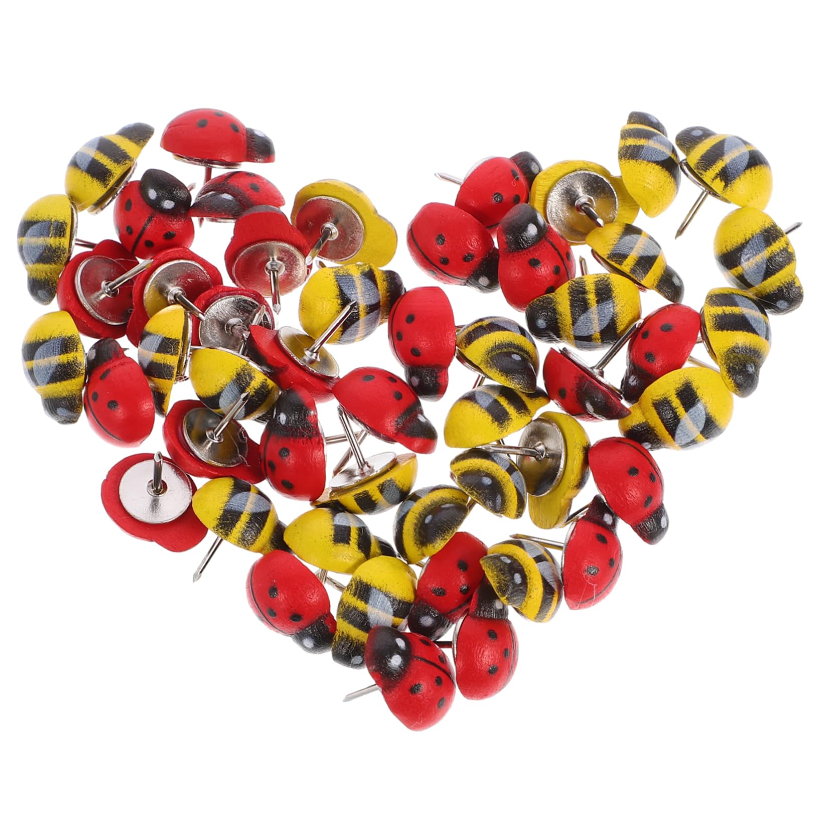 Housoutil 5 Ensembles Punaise Multifonctionnelle Punaise Insecte pour Décoration pour Activités Manuelles 50 Pièces * 5