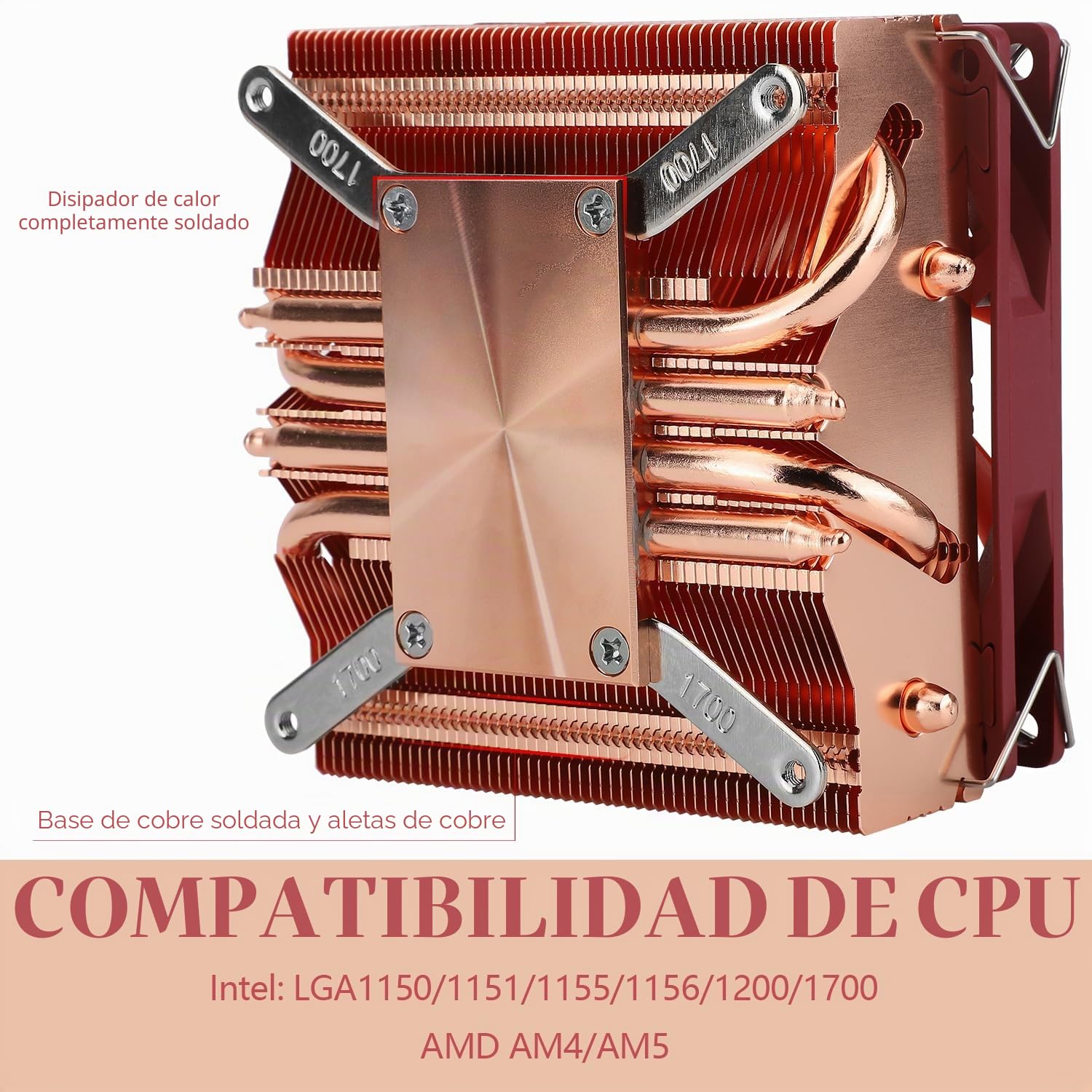 Ventilador de CPU de perfil bajo completo Thermalright AXP90-X53 ITX, 53 mm de altura, ventilador TL-9015R Slim PWM, tecnología AGHP, para AMD AM4 AM5 / Intel 1700/1150 / 1151/1155 / 1156/1200