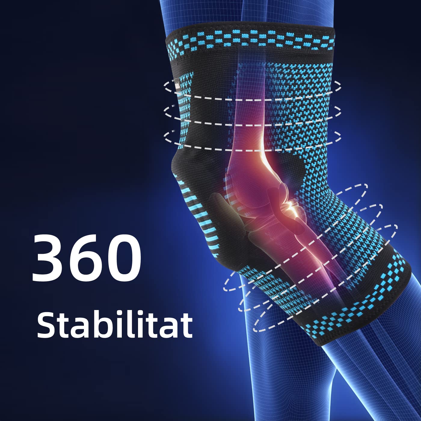 Genouillère sport pour femmes/hommes, Genouillere arthrose genou de Qualité Médicale, Genouillère rotulienne ligamentaire Genouillères médicales les Déchirures du Ménisque,l'arthrite, attelle genou