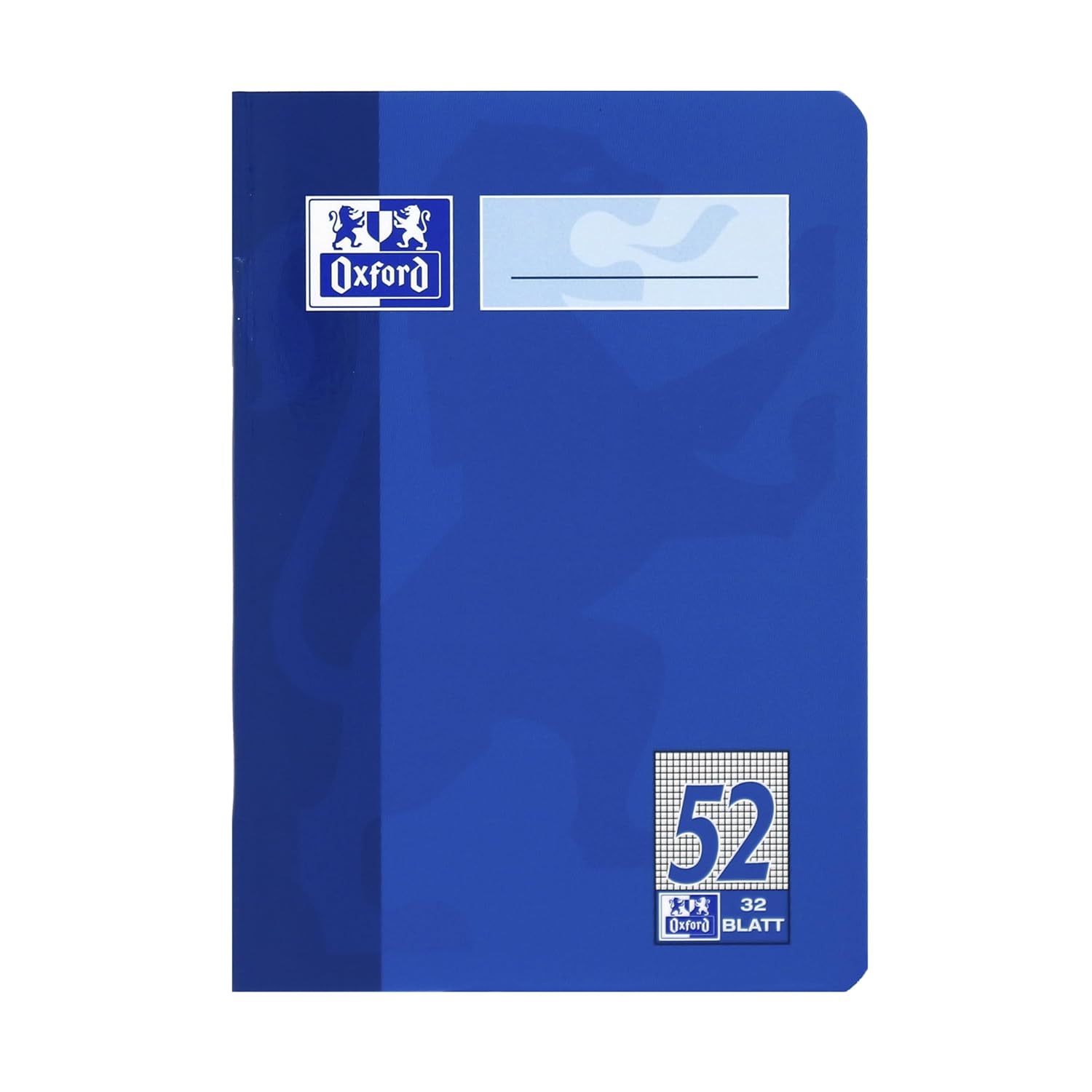 Oxford School Exercise Book 90 g/m² Optic Paper Lineage 52 - Chequered A6, 32 Blatt Pack of 10