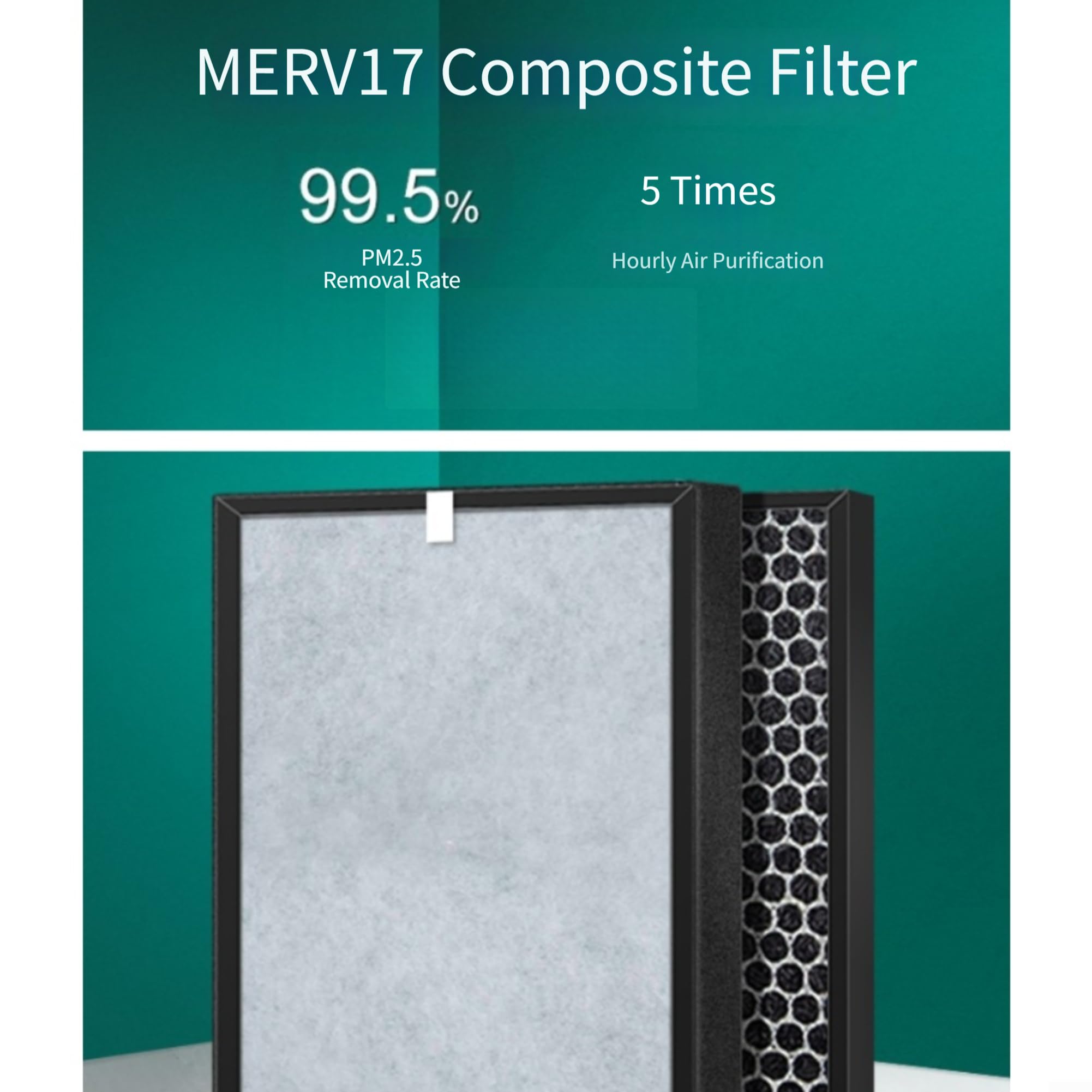Filtro purificador de aire HEPA para Z L-18D L-25D, MERV17 carbón activo | El filtro HEPA y carbón activo MERV17 elimina el 99,5% y con 6-8 meses.