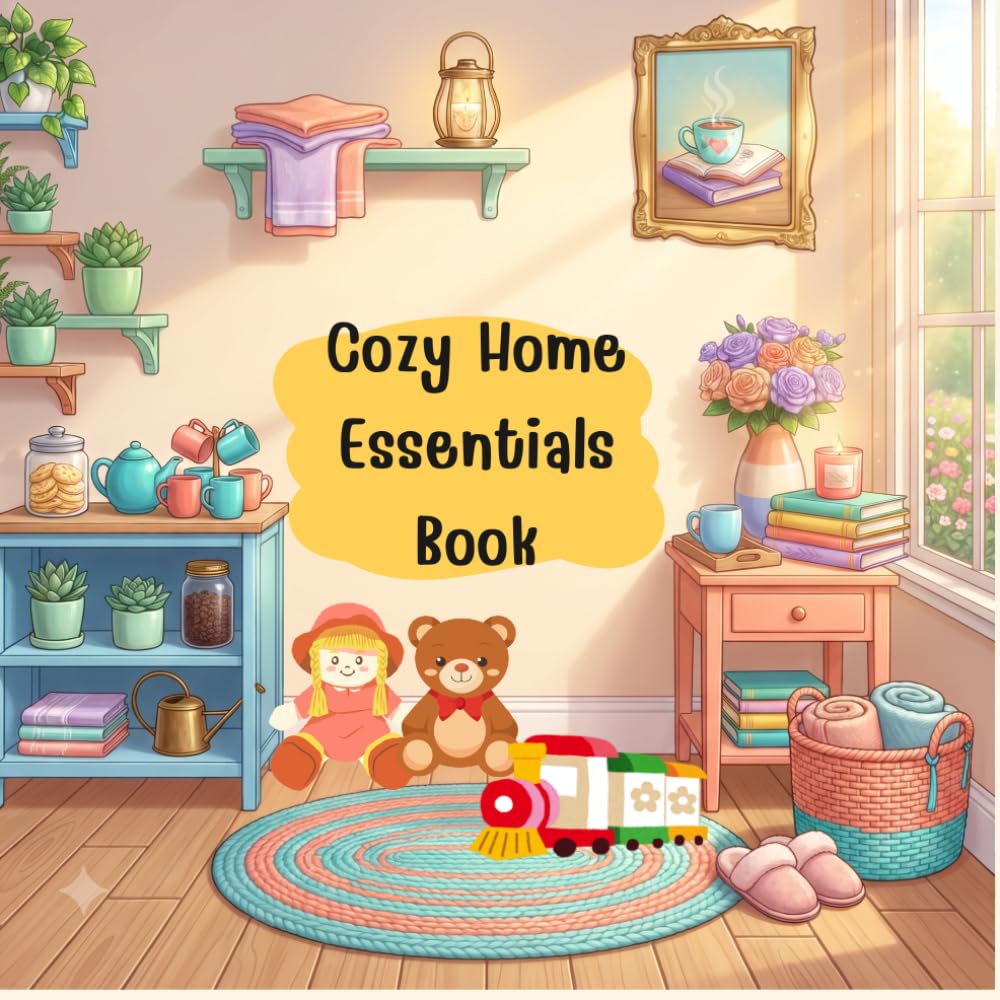 Cozy Home Essentials Book: Relaxing Everyday Household Objects for Kids & Adults