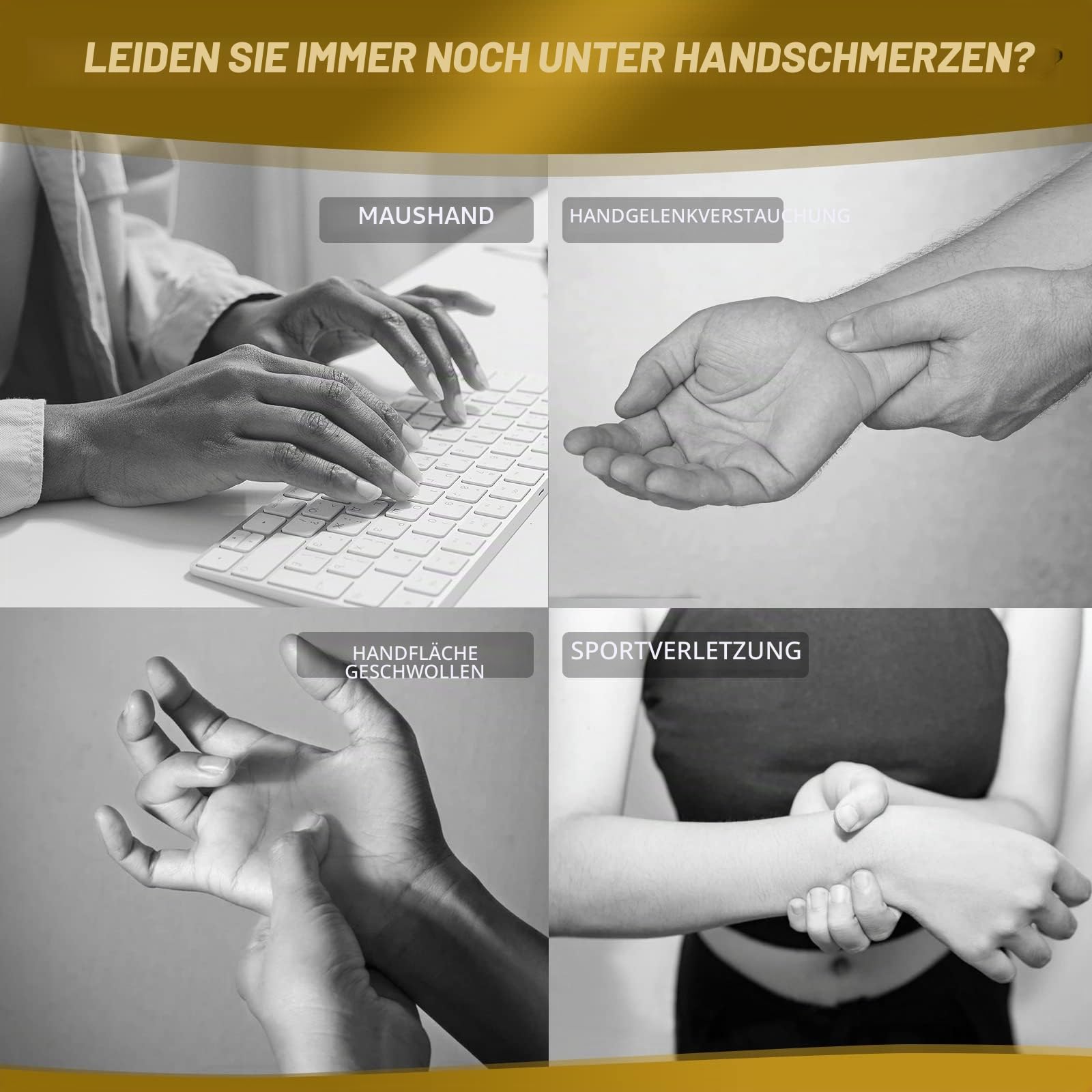 INDEEMAX 1 Paar Kupfer Handgelenkbandage, Handgelenk Bandagen mit Daumenschlaufe für Deman und Männer, Bandage Handgelenk für Linderung von Karpaltunnel, Arthritis und Anderen Schmerzen