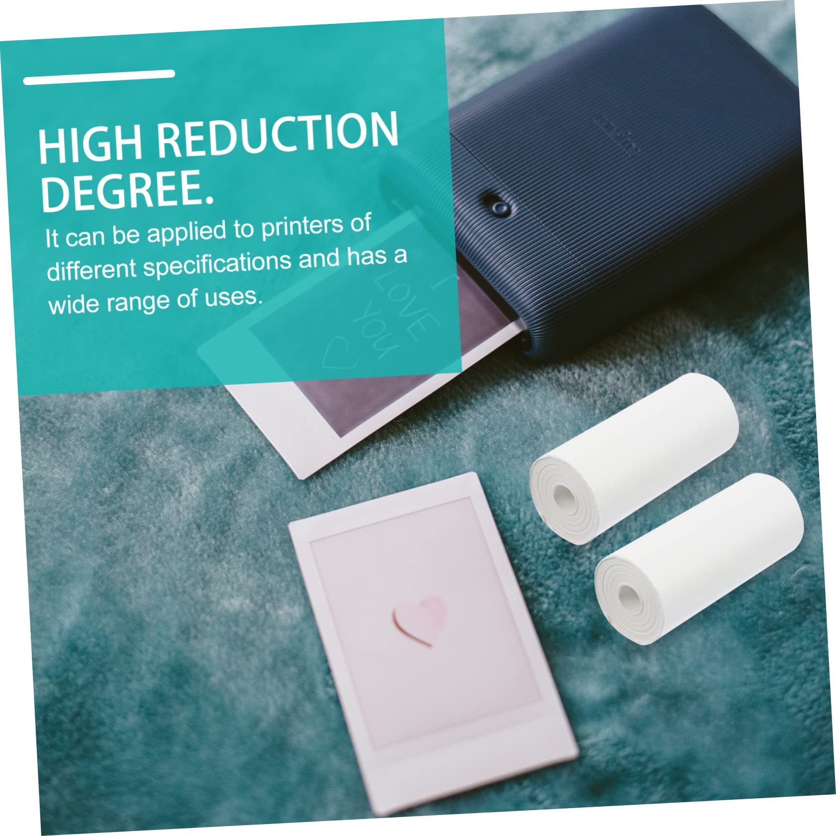 VILLCASE Roll Photo Paper for Kids Camera 10 Pack of Instant Camera Thermal Paper Easy to Carry Use