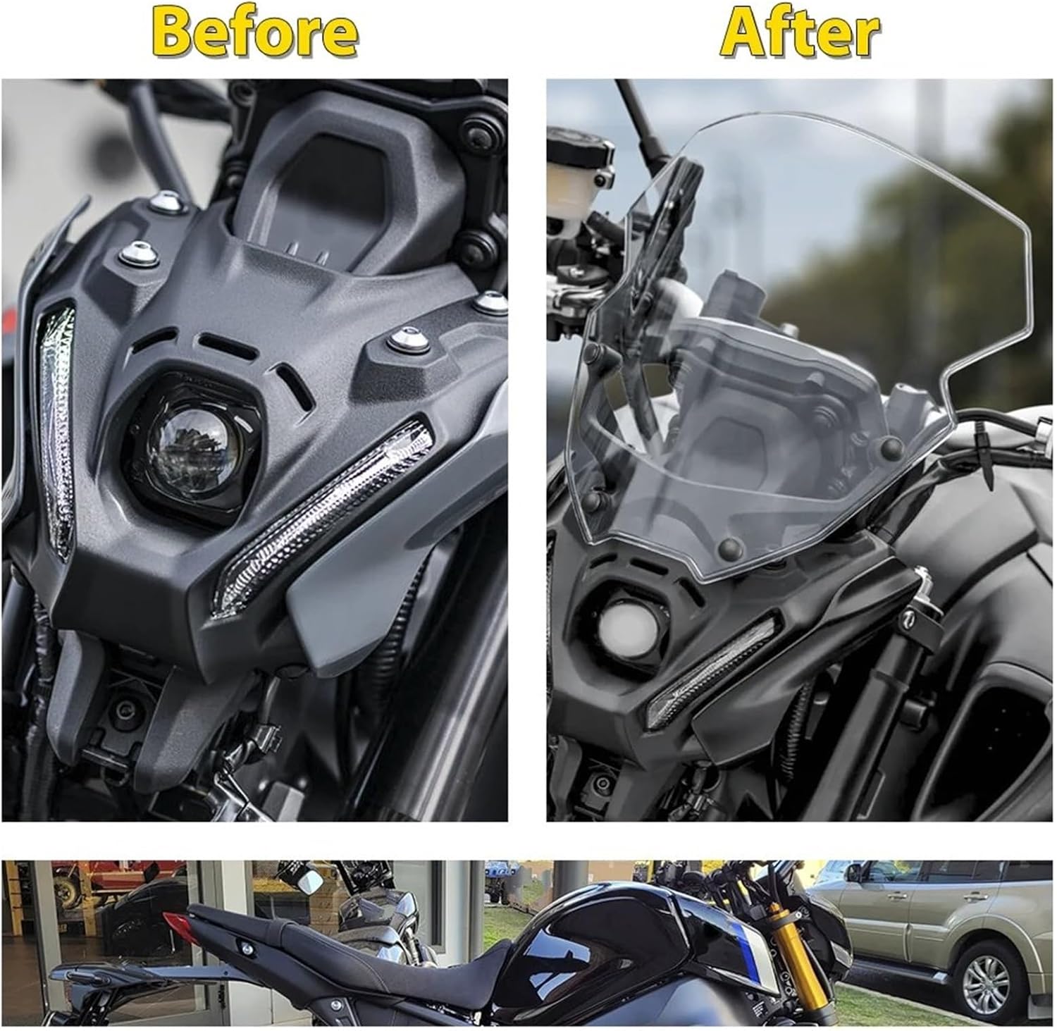 オートバイ 風よけ MT 09 MT09 MT-09 SP 2021 2022 2023 オートバイウインドディフレクターシールドス