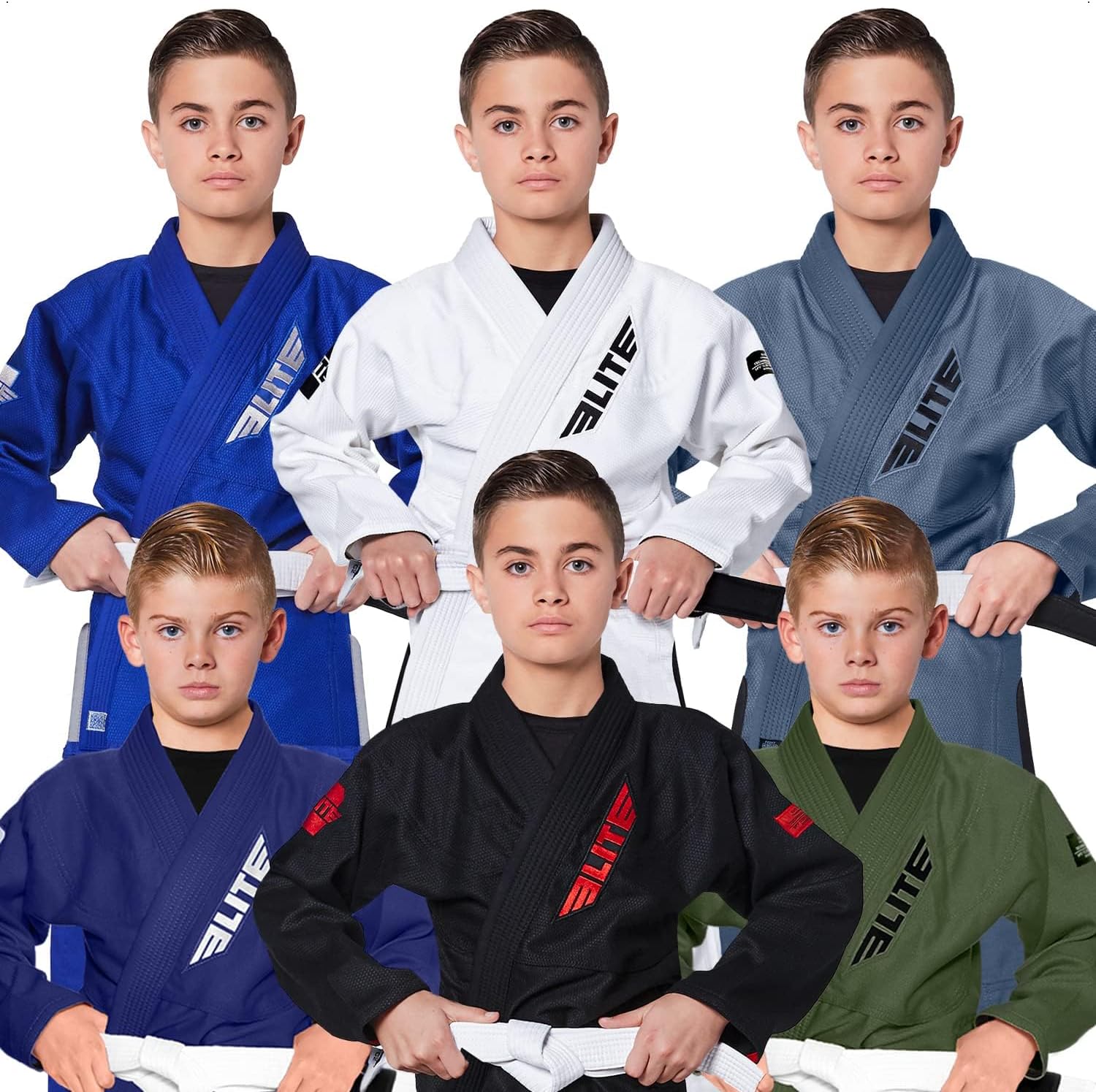 Elite Sports IBJJF Ultra Light Jiu Jitsu BJJ Gi for Kids