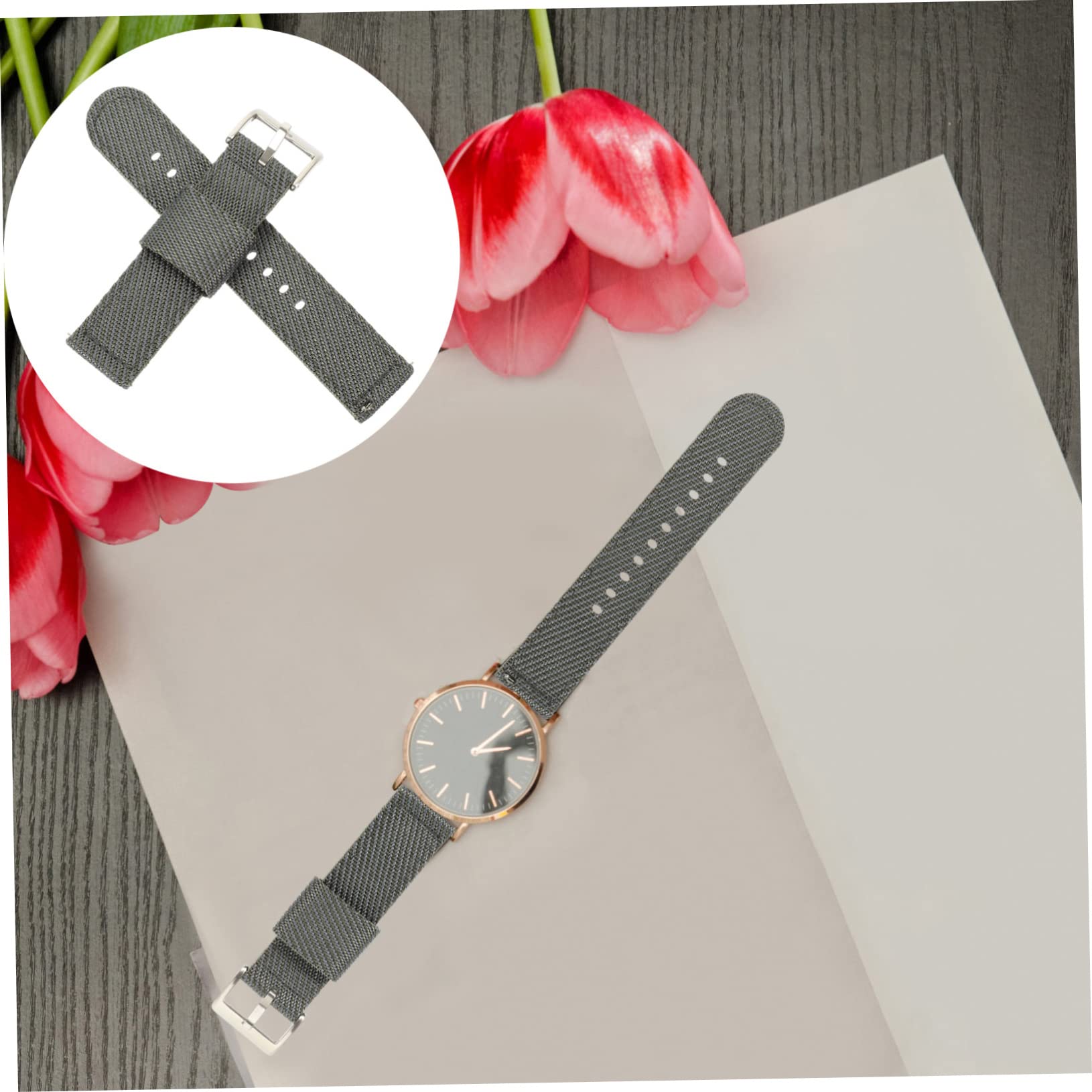 Gadpiparty 2St Nylonband Nylon-Armband Männer Handgelenk nylon uhrenarmband uhrenzubehã¶r Uhrengehäuse für Herren Damenuhren verstellbares Armband Nylon-Uhrenarmbänder für Herren Anmut Gurt