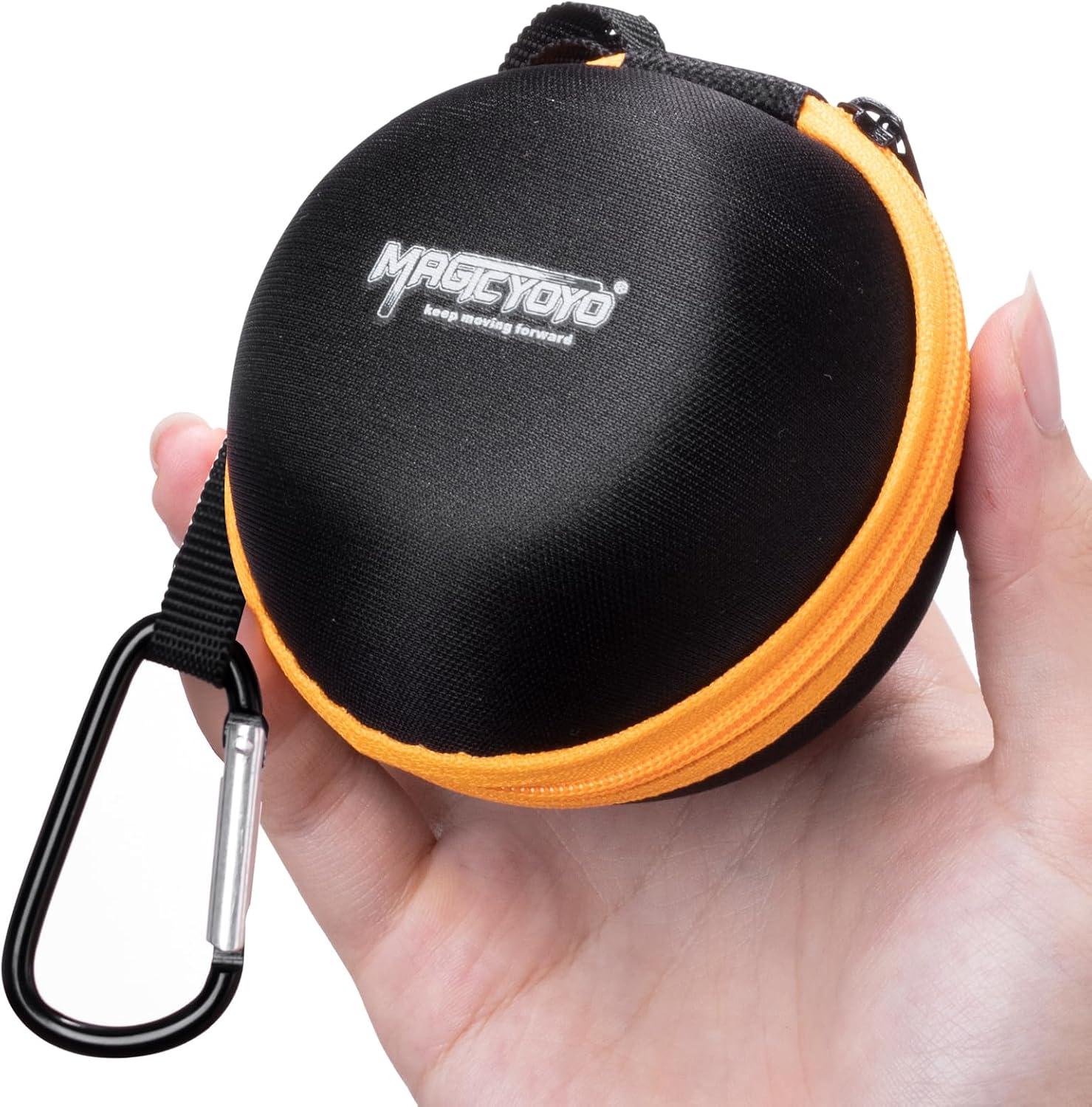 MAGICYOYO Yoyo Ball Storage Bag-Black Orange, Professional Yoyo Case image 2